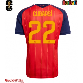 Spania Pau Cubarsi #22 Tricou Fotbal Replică Mondial 2026 Barbati Acasa